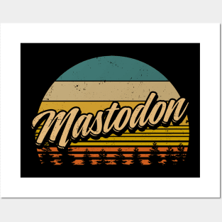 Mastodon Quotes Name Lovely Styles Vintage 70s 80s 90s Posters and Art